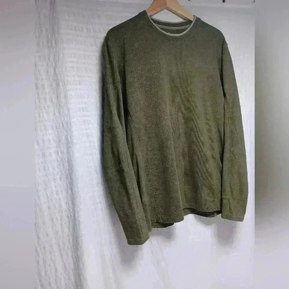 COPY - Kuhl Organic cotton crew neck long sleeve shirt.  Men's size L - Picture 1 of 9